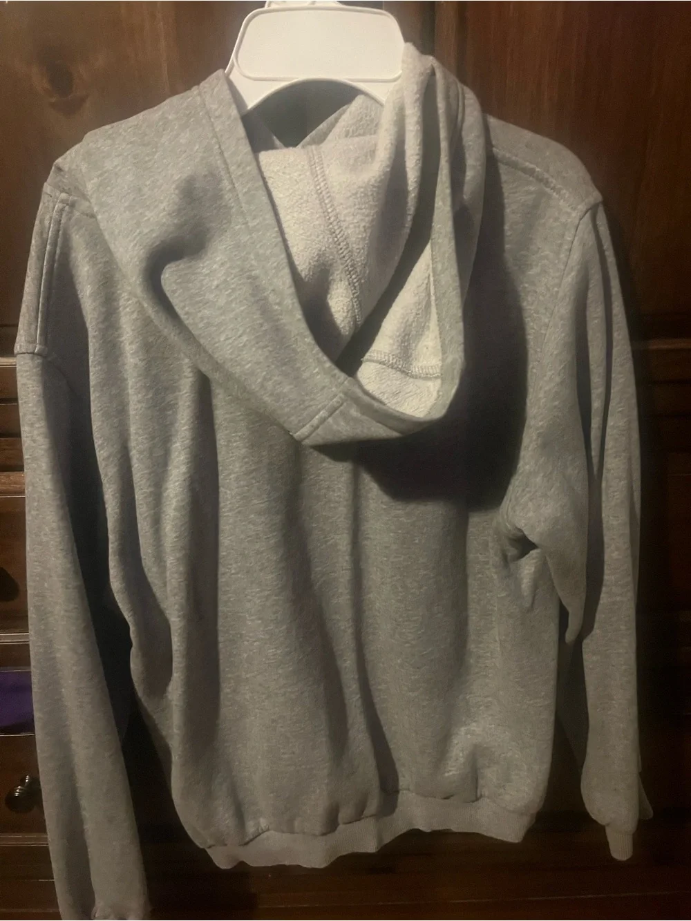 Nike Gray Hoodie with White Swoosh Logo